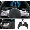 Shift Paddle Shifter Steering Wheel Fit For Benz GLC X253 2016-21 Aluminum Black