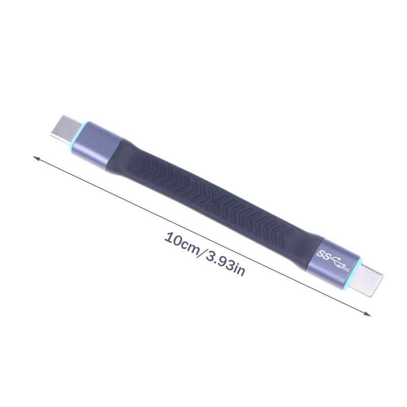 Cavo USB 3.2 Type-C da 20 Gbps Ricarica Rapida Cavo da USB-C a USB-C Alta Velocità Linea Dati Type-C Cavo Corto 10 cm