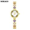 Mokaga Women's Quartz Bracelet Watch with Mother-of-Pearl, Diamonds, Bow Knot, and Waterproof Design