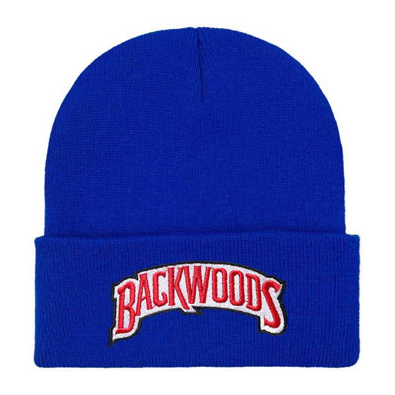Backwoods Embroidered Beanie Hat With Adjustable Fit For Street Fashion And Cold Weather