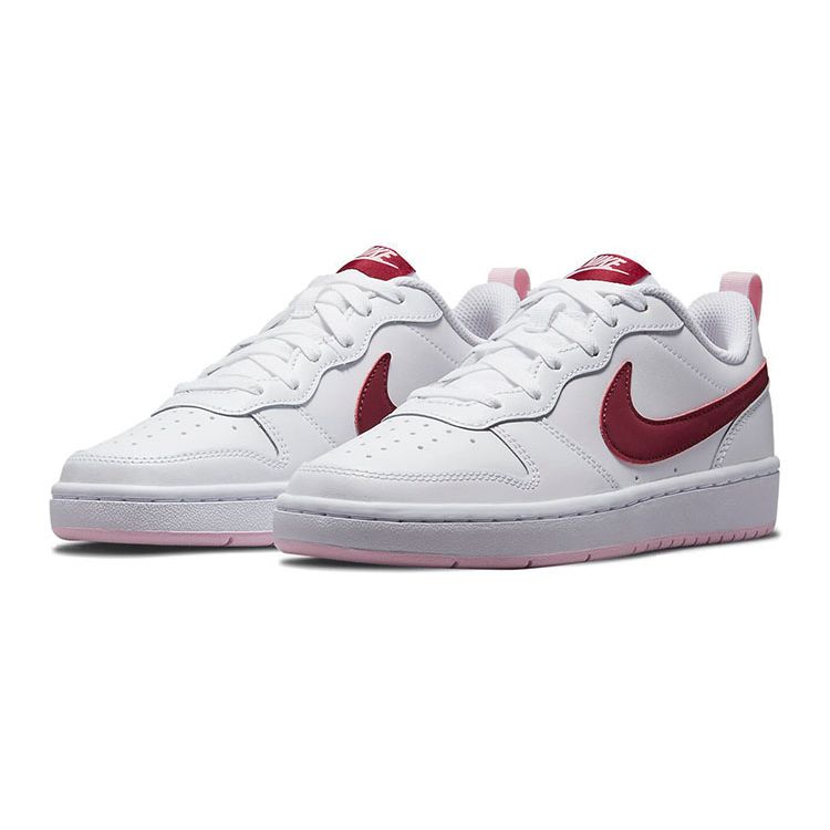 Nike Court Borough Low 2 GS Blanc Betterave Sombre BQ5448-120