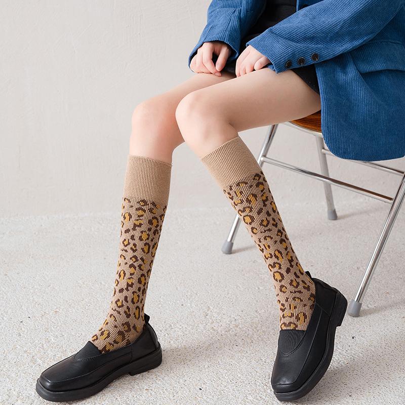 Colorful Spring Pattern ins fashion Diamond plaid Knee socks women Party Queen knee-high stockings Over Knee long ladies girls