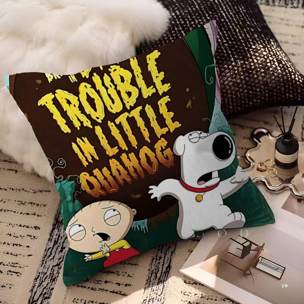 Cartoon G-Guy Cool F-Family 45*45cm Cushion Cover Pillow Cover Decor Pillowcase Home Pillowcase For Couch Pillow