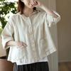 Jackets Women Vintage Loose Casual Solid All Match Spring Sunscreen Thin Breathable Japaneses Literary