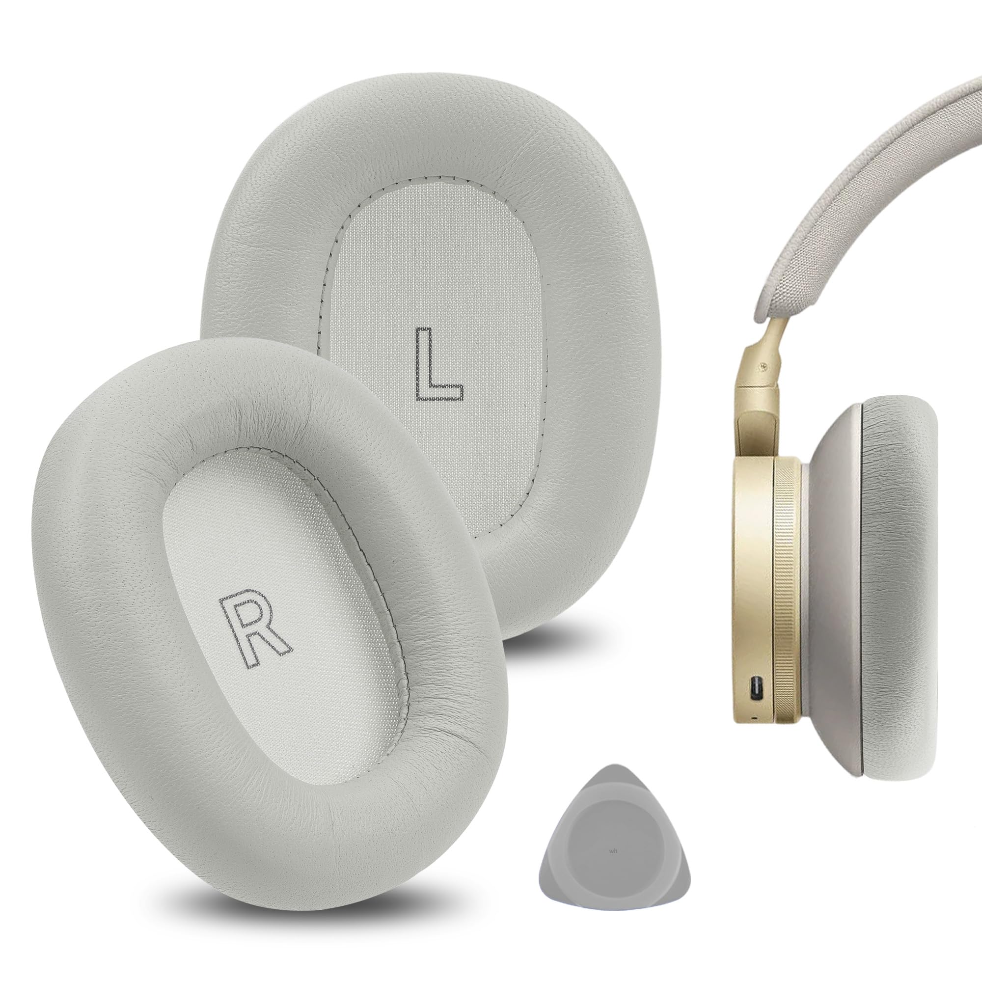 

Geekria Elite Earpads Compatible with Bang & Olufsen Beoplay H95 (1266100) Headphones, Lambskin Ear/Ear Cups (Gray)