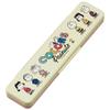 Skater Chopsticks and Spoon Set, Antibacterial, 18cm, Snoopy, Peanuts Colors, Made In Japan, CCS3SAAG-A