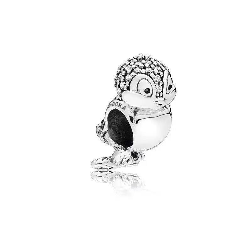 Pandora Alloy Drip Heart Beaded Bracelet: Rocking Horse & Bird Charms