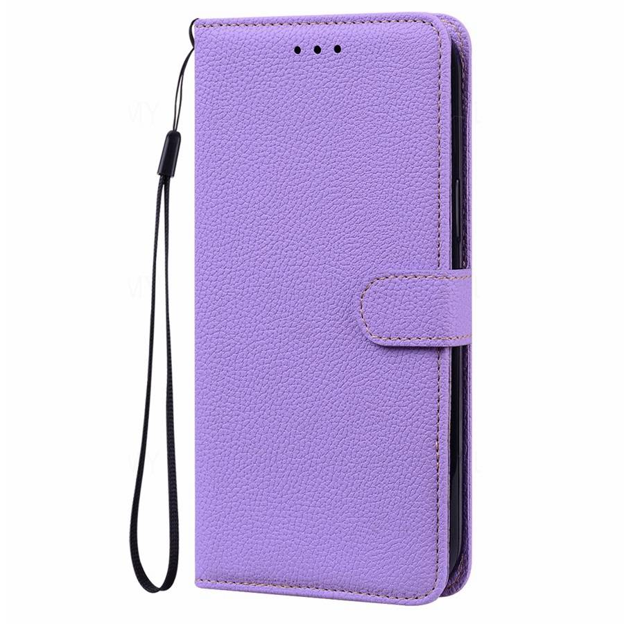 Litchi Texture Leather Flip Case For Motorola Edge 50 Pro 60 70 Fusion Moto G67 G77 G17 G57 Power G06 G35 G56 G54 G84 5G G34 G86 Wallet Phone Cover