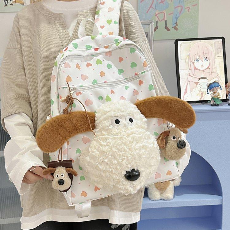 Schoolbag Japanese Design Girl Schoolbag Girl Korean Version Lamb Casual Backpack Versatile High School Student Junior High School Backpack