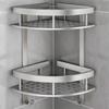 TLXT Eck-Badezimmerregal aus Weltraumaluminium