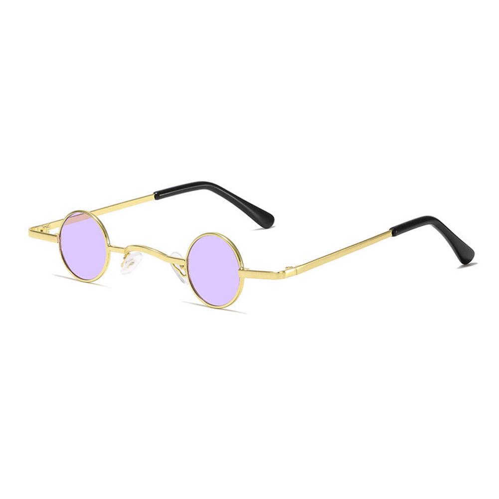 Retro Hippie Small Round Sunglasses For Men Women Vintage Metal Frame Mini Round Sun Glasses Hip-hop Eyewear UV400 For Outdoor