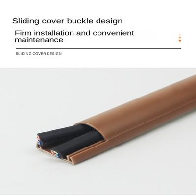 Samolepicí chránič kabelů na podlahu proti extruzi Odolný chránič kabelů Polokruhový oblouk Rozšiřovací kanál pro vedení kabelů Ochrana pro domácnost i venkovní použití