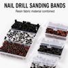 75/210Pcs Sanding Bands Nail Drill Bits Multi-functional Nail Grinder Polish  Manicure