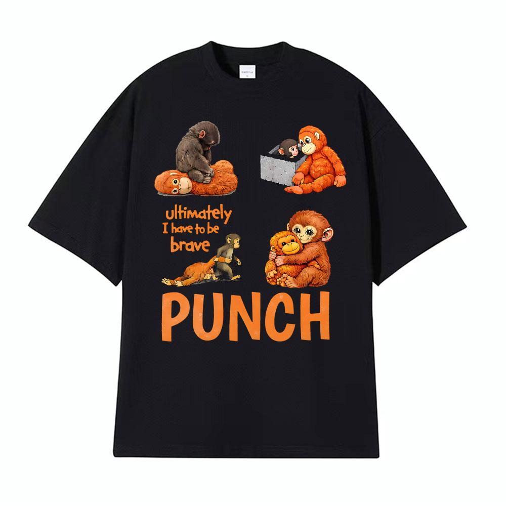 Baby Punch Monkey Lonely Punch Essential Tshirts Men Women Summer Fashion Style Classic T Shirt 100 Cotton ONeck Tshirt Tops