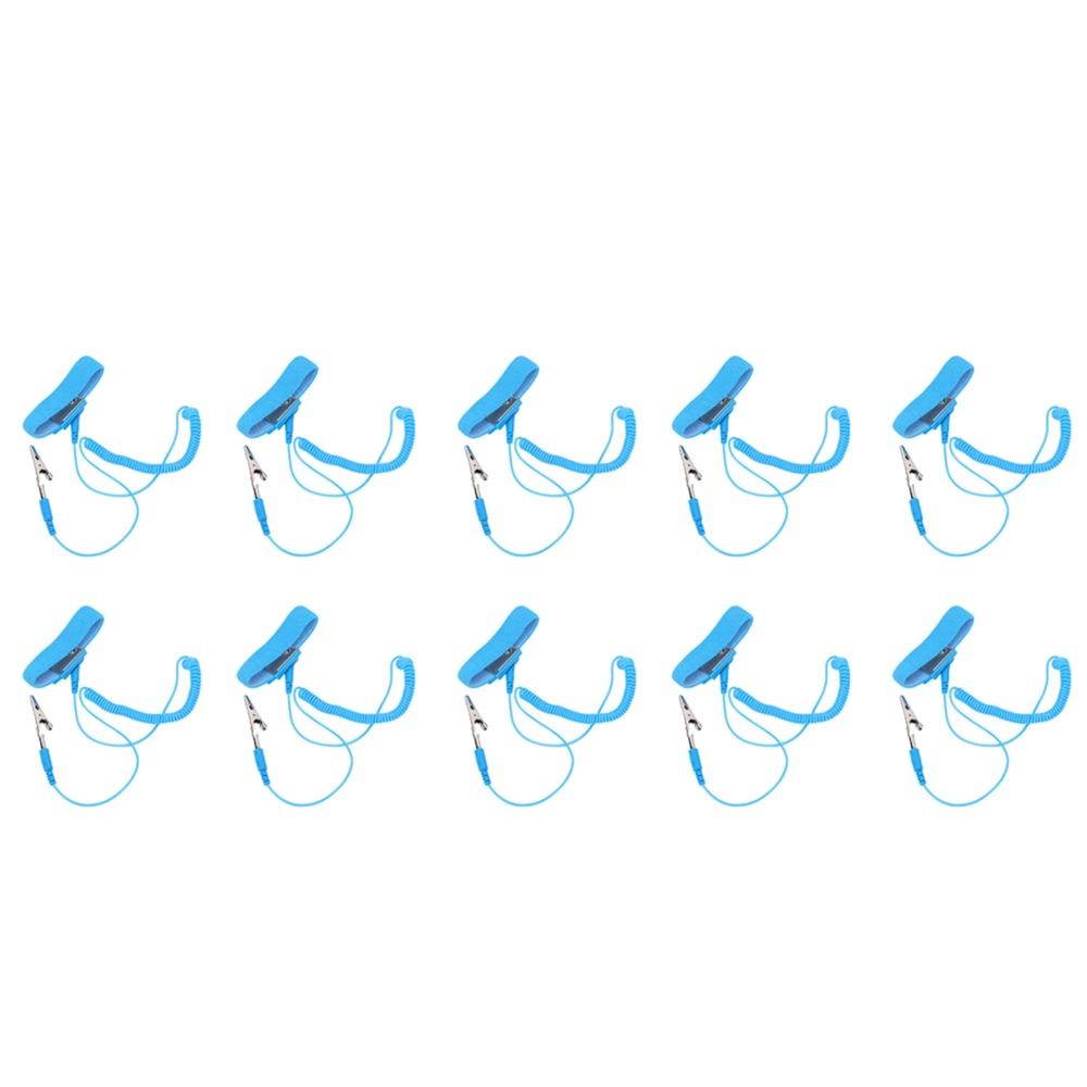10pcs Adjustable Design ESD Wrist Band PVC Material Electrostatic Bracelet  ESD Protection