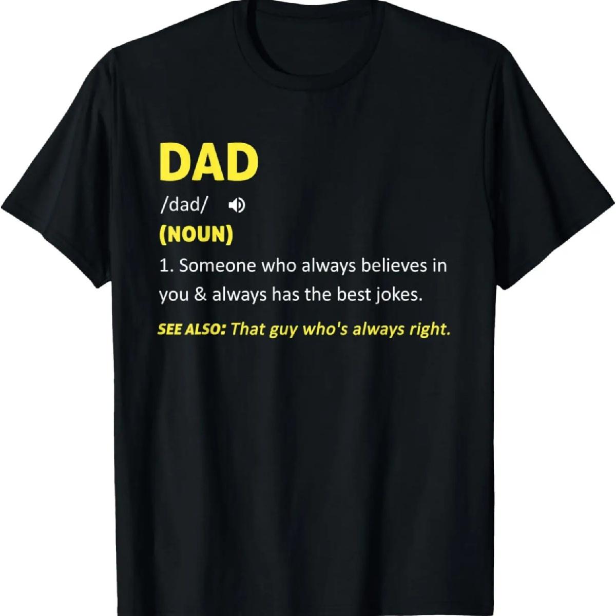 

Funny Dad Noun Definition Humor Dad Defined Father s Day T-Shirt XXXXXL різнокольоровий