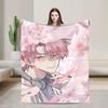 Tamon-kun Ima Blanket Flannel Comfortable Lightweight Thin Throw Blankets for Home Rug Piece