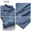 SEPTWOLVES Men's Long-Sleeve Cotton Polo Shirt