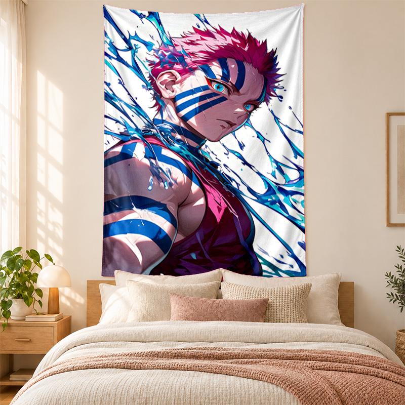 Akaza Demon Slayer Tapestry highquality for decorating living room bedroom dorm walls ideal as bedroom wallart orholiday gift