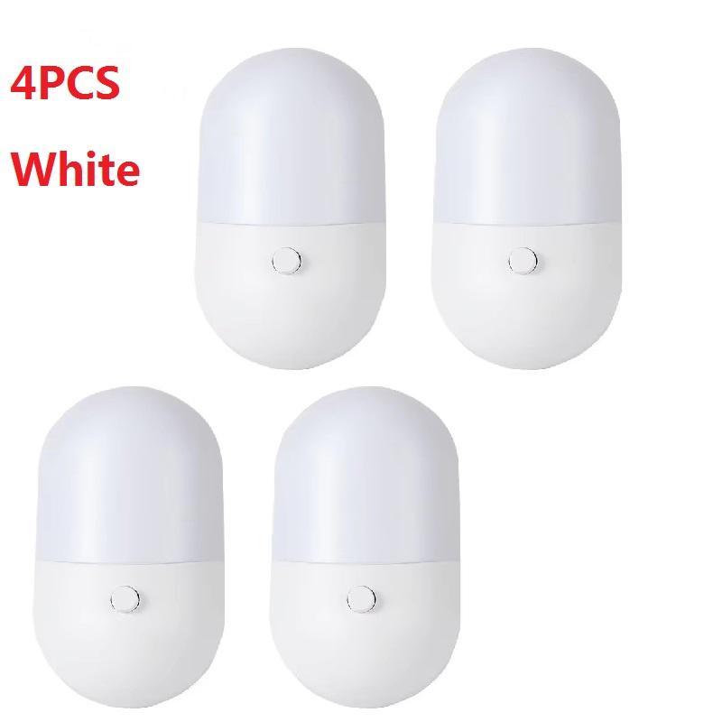 1-4PCS Mini LED Night Light Bedside Lamp EU US Plug Eye Protection Night Light Kids Gift For Bedroom Living Room Baby Feeding