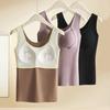 Thermal Tank Top for Women Sleeveless Underwear Top Padded Camisole Undershirt Winter Warm Base Layer for Cold Weather