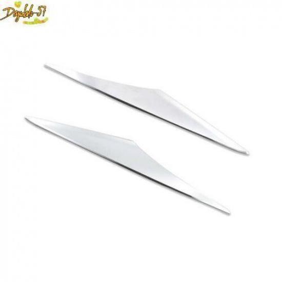 For Chevrolet Equinox 2017-21 Chrome Front Fog Lamp Light Eyebrow Cover Trim New