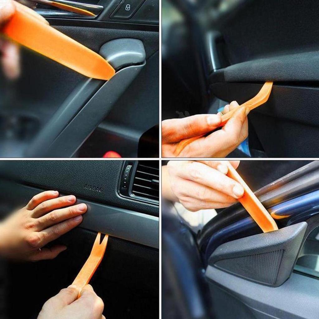 4Pcs Portable Auto Car Radio Panel Door Clip Panel Trim Dash Audio Removal Installer Pry Kit Repair
