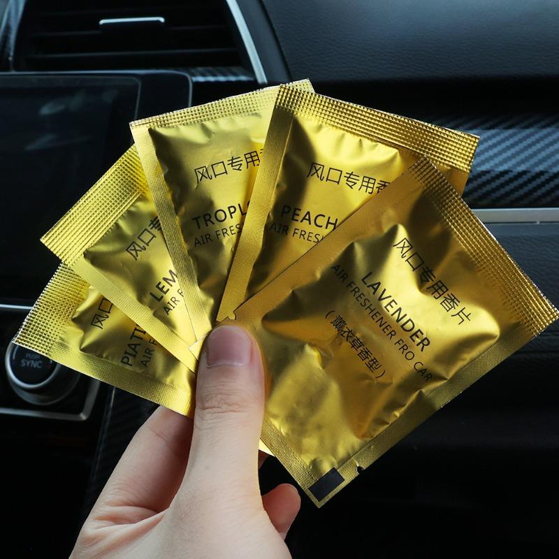 5Pcs/Pack Car Air Freshener For Car Vent Clip Perfume Replacement Solid Perfume Pills Car Styling Accessories Vent Air Freshener