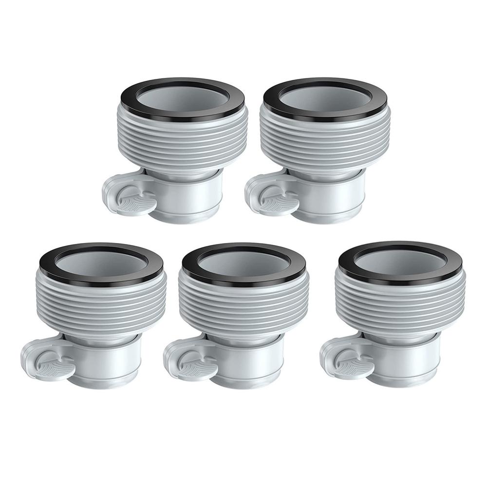 Pool Hose Adapter for Sand Pump Replacement Hose Adapter Pool Pump Part with Plunger Valve for Intex Swimming Pool Accessories