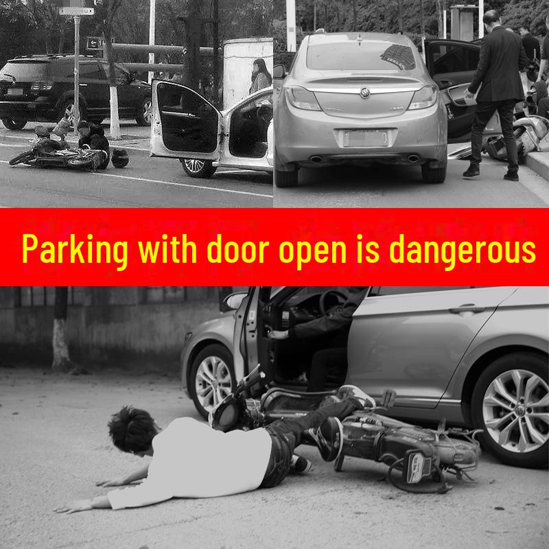 Reflective Car Door Open Warning Stickers for Safety and Decoration