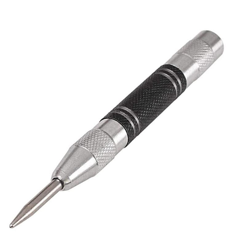 2 Stück Schwerlast Automatischer Körner Gehärteter Stahl Rändelgriff Einstellbare Spannung Industrielles Holzbearbeitungs-Handwerkzeug