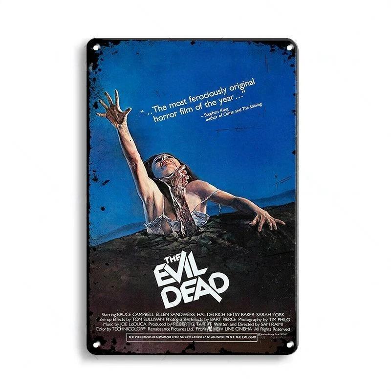 Horror Movie Metal Sign Garage Man Cave Pub Wall Decor 20x30cm