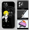 MH123 One Piece Sanji Phone Shell Case for iPhone 7 8 11 12 13 14 15 16 17 16E XS Pro Max XR X SE Air
