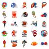 50 Aufkleber Nfl Super Bowl Personalisierte DIY Dekorative Aufkleber Wiederholt Klebend Wasserdichte Aufkleber