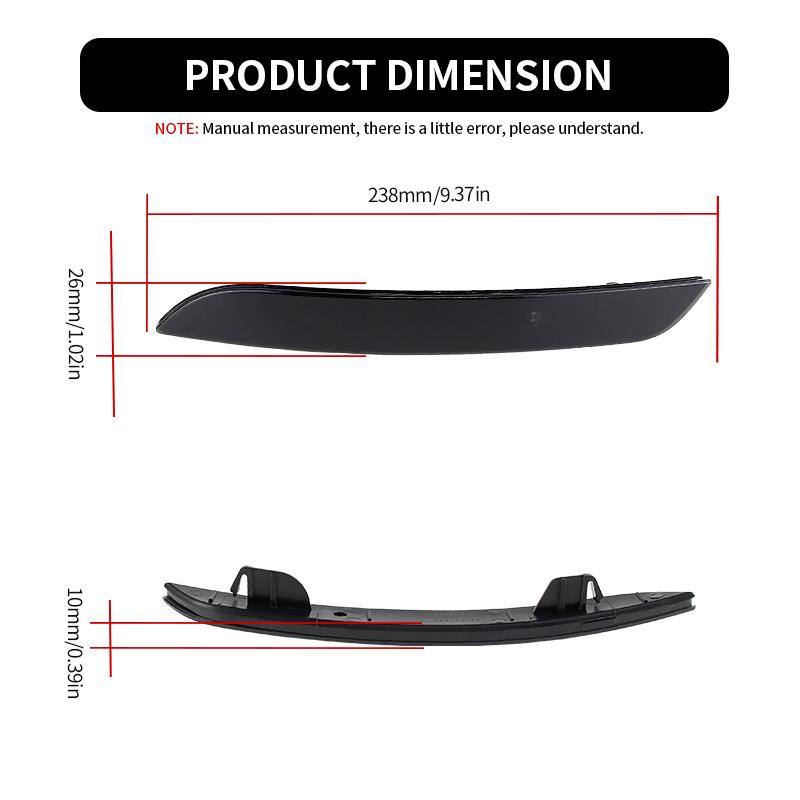 2PCS Rear Bumper Reflector Rear Brake Lamp Reflector Light Shell (No Bulb) For BMW 3Series F30 F31 F35 F34, 4-Series F32 F33 F36