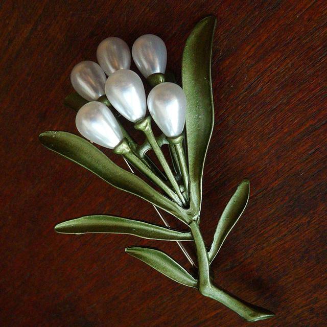 

Старовинні креативні рослинні листя перлина брошка старовинний палац вечірка одяг аксесуари брошки ювелірні вироби