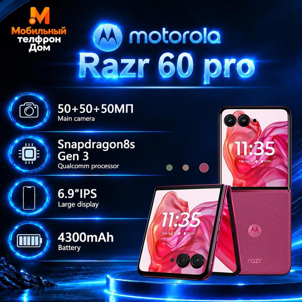 Motorola Moto Razr 60 Pro smartphone supports Nano-SIM+eSIM, Brand new