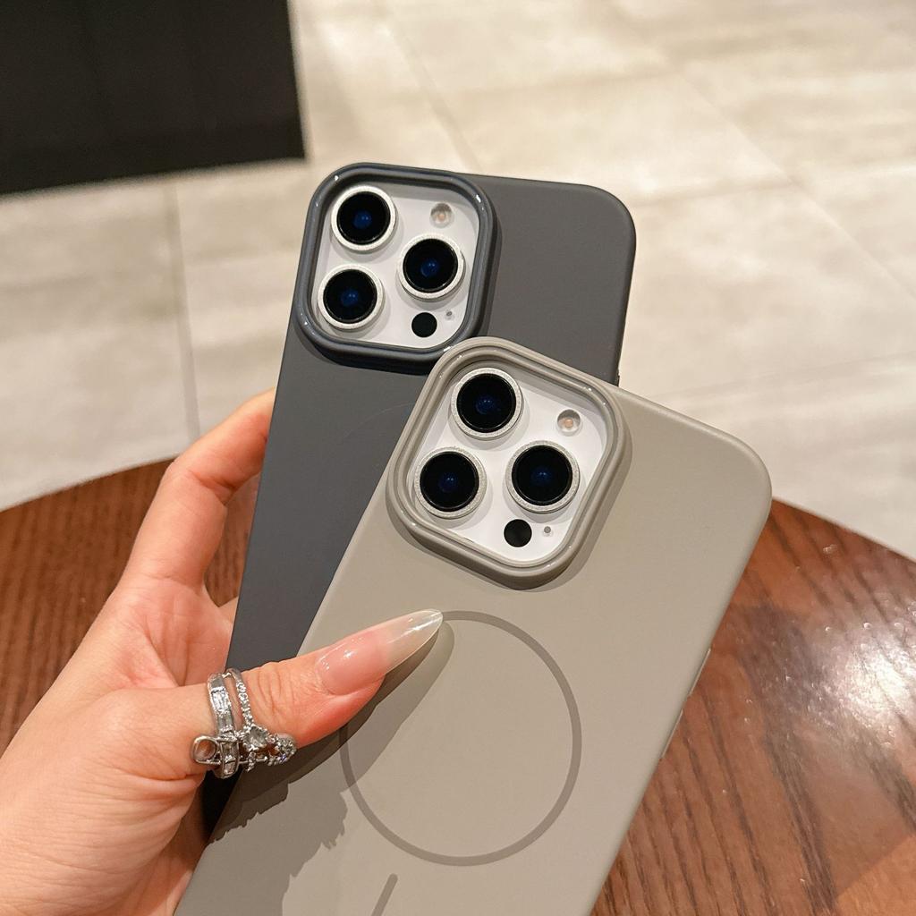 Applicable to iPhone17PROMAX magnetic mobile phone case Apple 16 skin matte 15 Macaron ultra-thin PC hard case