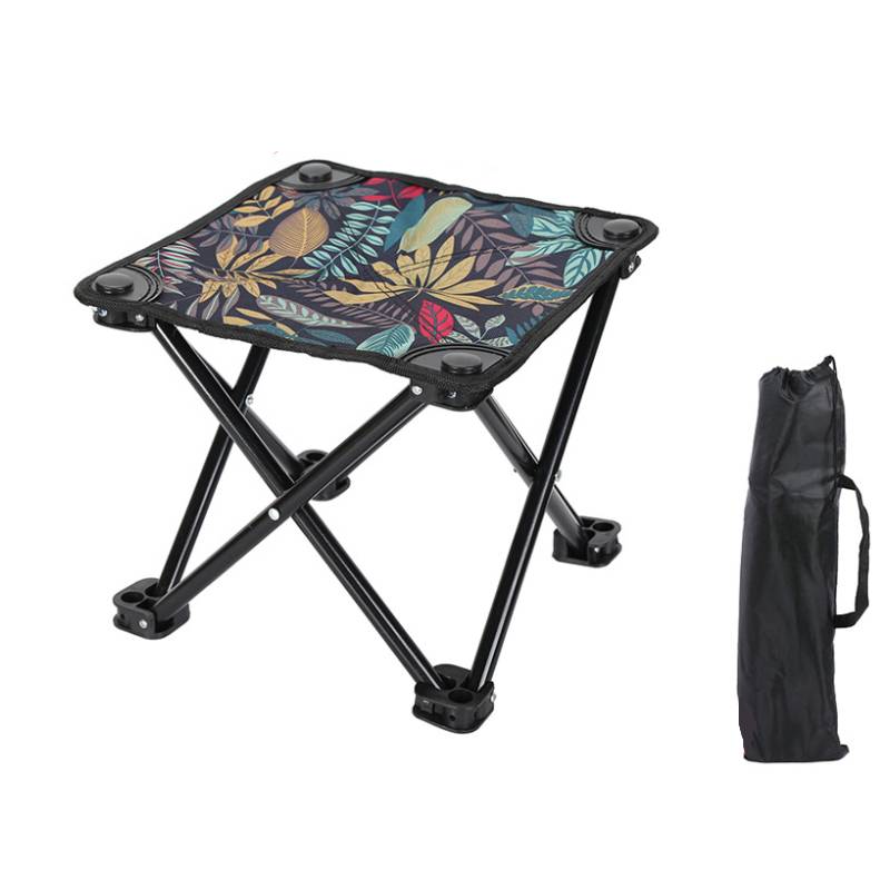 

Stool Camping Foldable Storage Bag Adjustable Portable Outdoor Chair Folding Leaf 28cm