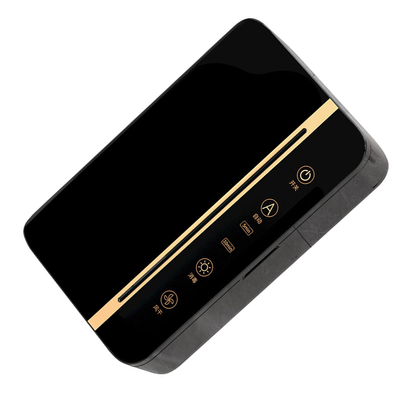 Wall Chopsticks Holder Effective Disinfection Sturdy ABS Touch Control Hollowed Container Chopsticks Cage for Kitchen