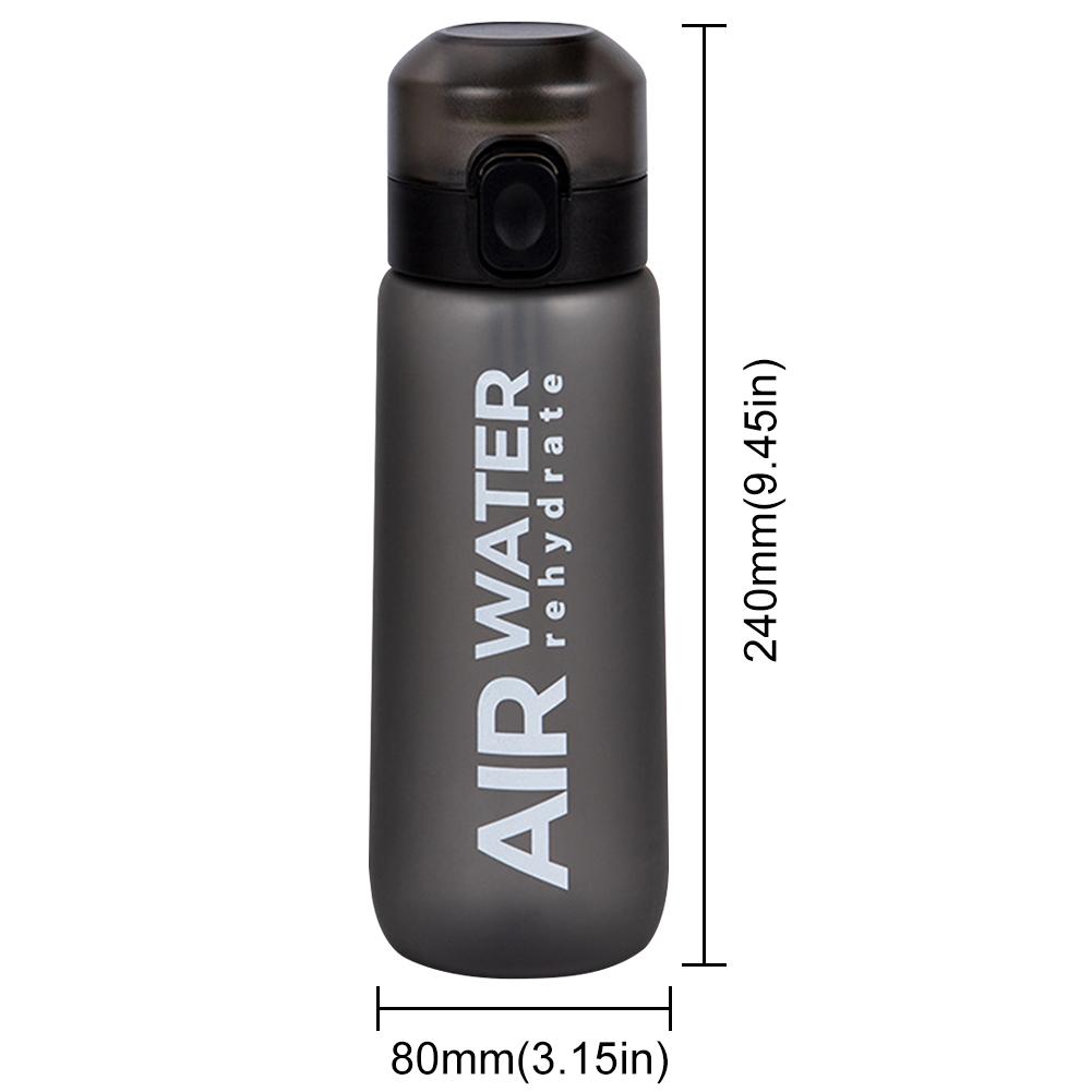 Sticlă de Apă Sportivă 750ml cu Capsulă de Aromă Sticlă de Băut cu Aer Aromă Sticlă de Apă cu Infuzor de Fructe pentru Camping în Aer Liber Călătorii