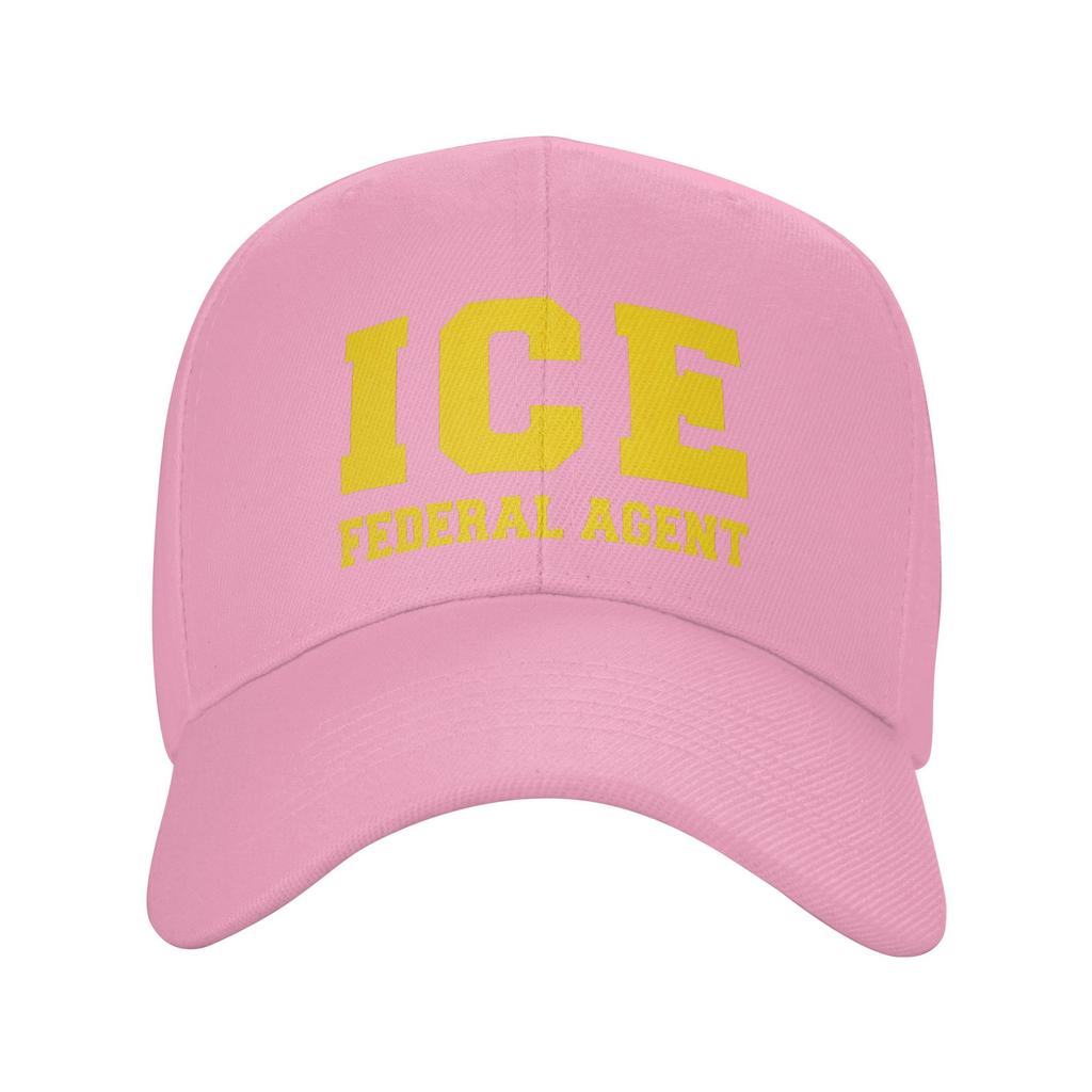ICE Federal Agent Immigratio Sun Baseball Cap Spring Unisex Men Print Trucker Hat Hot Sale y2k Retro Outdoor Gym Baseball Caps