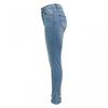 High Waist Slim Fit Denim Skinny Jeans With Bow Rhinestone Detail Women