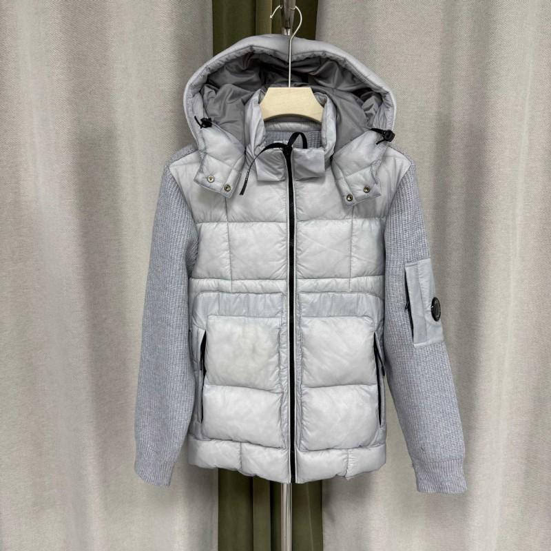 Mens Cotton Puffer Jacket With Patch Badge Hooded Loose Fit Streetwear Outdoor Winter Coat