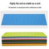 16x32 Hole MOC Base Plate: Wooden Wall Figure & Interlocking Building Blocks Board