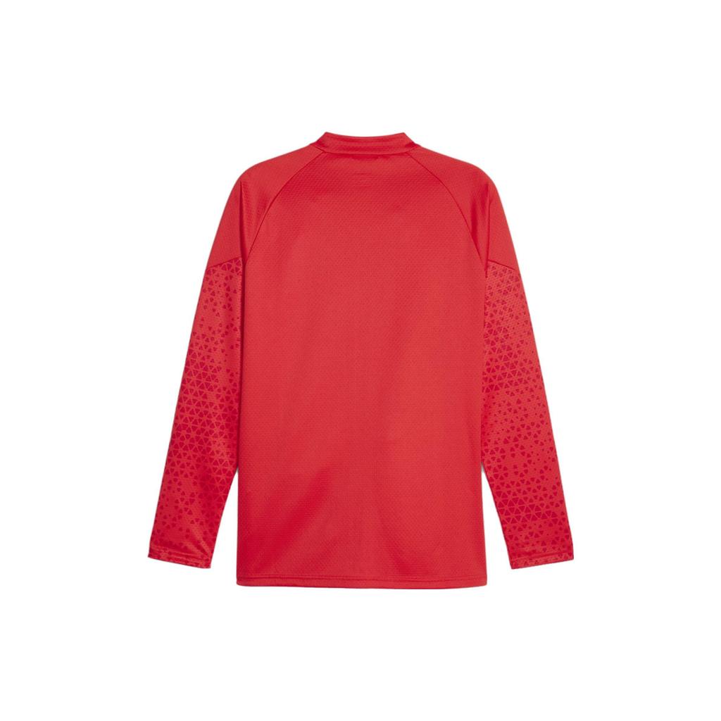 Puma X AC Milan Collaboration Training Jacket 23/24 Solid Color Casual Long Sleeve Football Shirt Men Tops Red 772252-12