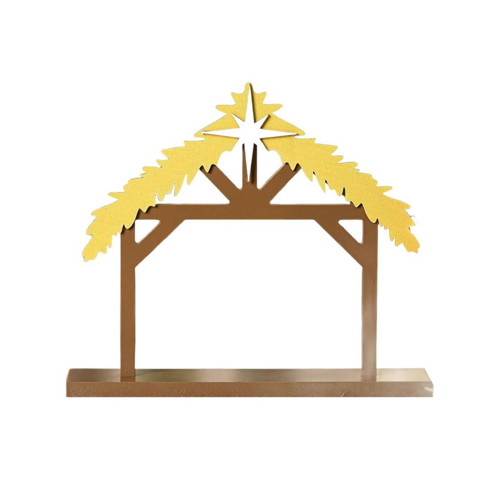 Nativity Scene Christmas Decorative Wooden Signage Center Table Ornament for Interior House Decoration