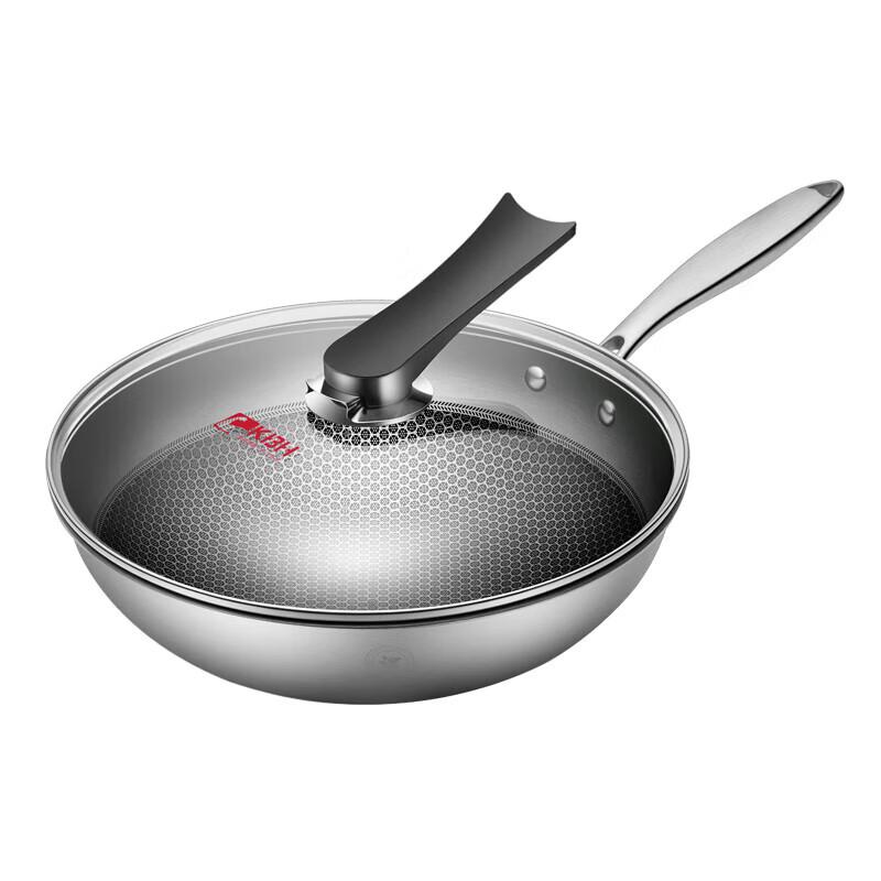 Konbach 304 Stainless Steel 3-Layer Wok Set