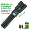 5000LM Ultra Bright Tactical Light Built-in Battery Powerful P70 LED Flashlights Emergency Spotlight Telescopic Zoom Flash Light