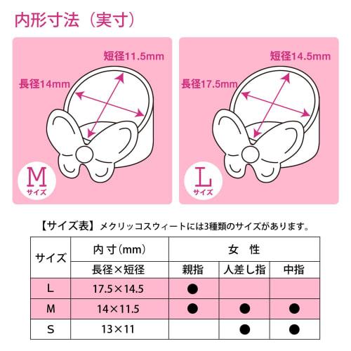 PLUS Finger cot Meklicco Sweet Sweet Garden M+L size set